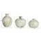 Hello Honey® Green Decorative Stoneware Vase with Marbled Designs Set